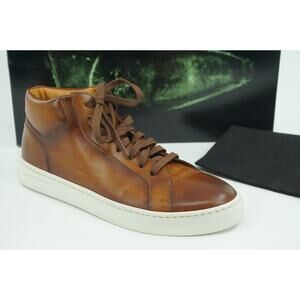 Magnanni Nalda Brown Leather Lace Up Sneaker  High Top